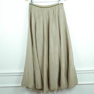Anthropologie Odille Size 6 Maxi Skirt 100% Silk Fairy Grunge Y2K Boho Romantic